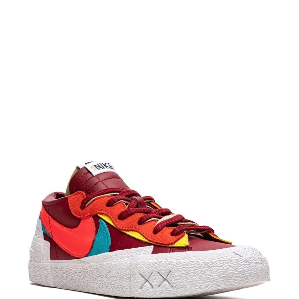 Nike x Kaws x Sacai Blazer Low sneakers "Red"